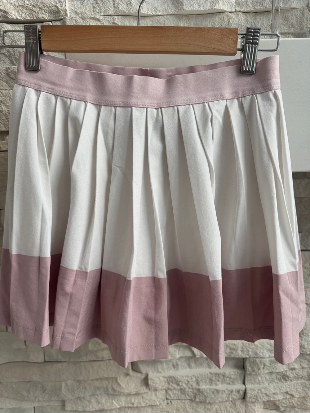 Pleated Two-Tone Athleta Girl Tennis Skirt